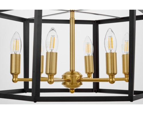 Подвесная люстра LDP 1142-6 BK+MD Lumina Deco Подвесная люстра LDP 1142-6 BK+MD Lumina Deco