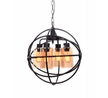 Подвесная люстра Stradi LDP 11509-4 BK Lumina Deco