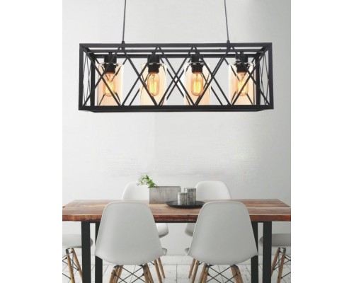 Подвесной светильник Nortis LDP 11535-4 BK Lumina Deco Подвесной светильник Nortis LDP 11535-4 BK Lumina Deco