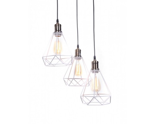 Подвесной светильник Cobi LDP 11609-3 WT Lumina Deco Подвесной светильник Cobi LDP 11609-3 WT Lumina Deco