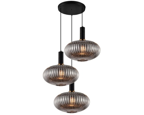 Подвесной светильник LDP 1216-3 GY+BK Lumina Deco Подвесной светильник LDP 1216-3 GY+BK Lumina Deco