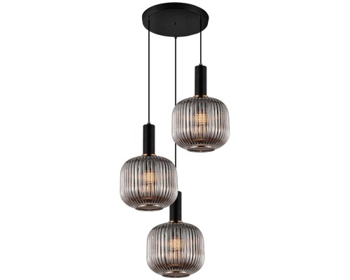 Подвесной светильник LDP 1217-3 GY+BK Lumina Deco Подвесной светильник LDP 1217-3 GY+BK Lumina Deco