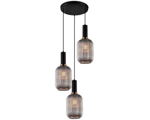 Подвесной светильник LDP 1218-3 GY+BK Lumina Deco Подвесной светильник LDP 1218-3 GY+BK Lumina Deco