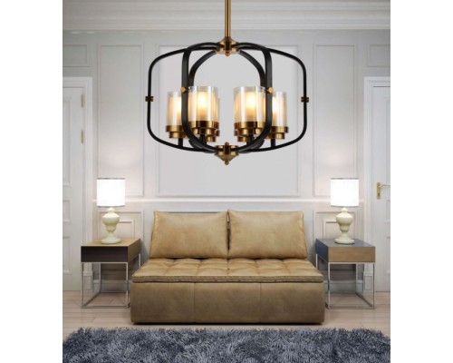 Подвесная люстра Bonton LDP 1221-6 BK+MD Lumina Deco Подвесная люстра Bonton LDP 1221-6 BK+MD Lumina Deco