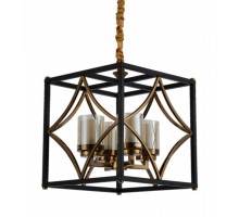Подвесная люстра Quadrato Duo LDP 1223-4 BK+MD Lumina Deco