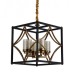 Подвесная люстра Quadrato Duo LDP 1223-4 BK+MD Lumina Deco