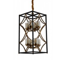 Подвесная люстра Quadrato Duo LDP 1223-8 BK+MD Lumina Deco