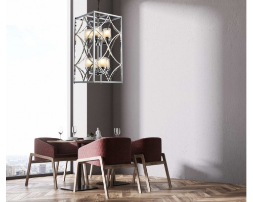 Подвесной светильник Quadrato LDP 1223-8 CHR Lumina Deco Подвесной светильник Quadrato LDP 1223-8 CHR Lumina Deco