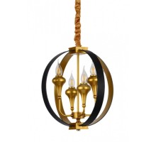 Подвесная люстра Demetra LDP 1225-4 BK+GD Lumina Deco
