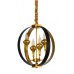Подвесная люстра Demetra LDP 1225-4 BK+GD Lumina Deco