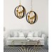 Подвесная люстра Demetra LDP 1225-4 BK+GD Lumina Deco