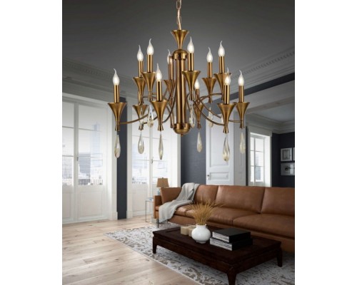 Подвесная люстра Libero LDP 1230-12 MD Lumina Deco Подвесная люстра Libero LDP 1230-12 MD Lumina Deco