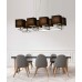 Подвесная люстра Fianelo LDP 1248-8 BK Lumina Deco