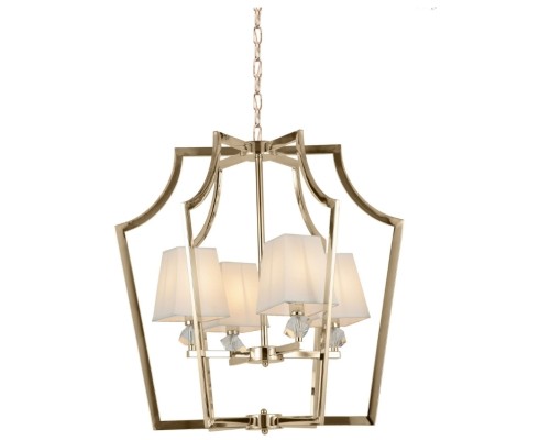 Подвесная люстра LDP 1249-4 GD+WT Lumina Deco Подвесная люстра LDP 1249-4 GD+WT Lumina Deco
