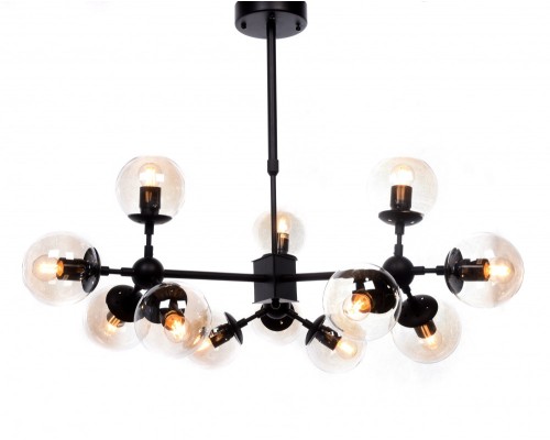 Потолочная люстра Zodiak LDP 160-12 BK Lumina Deco Потолочная люстра Zodiak LDP 160-12 BK Lumina Deco