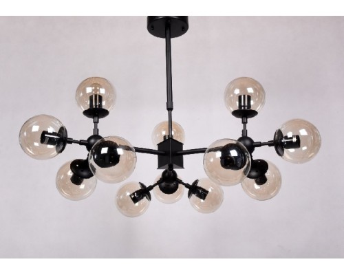 Потолочная люстра Zodiak LDP 160-12 BK Lumina Deco Потолочная люстра Zodiak LDP 160-12 BK Lumina Deco