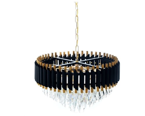 Подвесная люстра LDP 6003-500 BK+F.GD Lumina Deco Подвесная люстра LDP 6003-500 BK+F.GD Lumina Deco