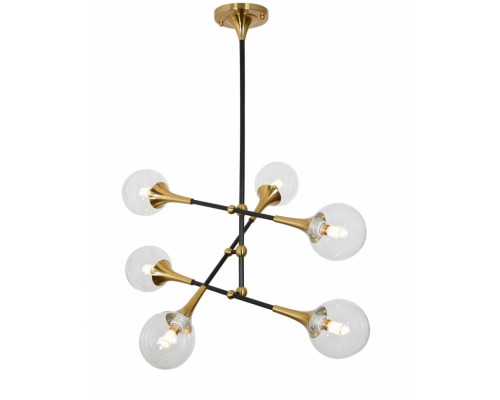 Потолочная люстра LDP 6027-6 BK+MD Lumina Deco Потолочная люстра LDP 6027-6 BK+MD Lumina Deco