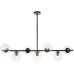 Подвесная люстра LDP 6030-7 BK+PR Lumina Deco