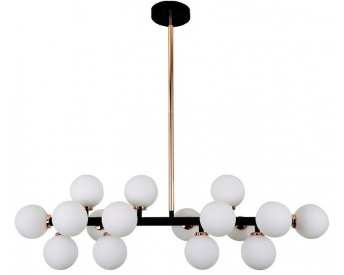 Потолочная люстра LDP 6033-16 BK+GD Lumina Deco Потолочная люстра LDP 6033-16 BK+GD Lumina Deco