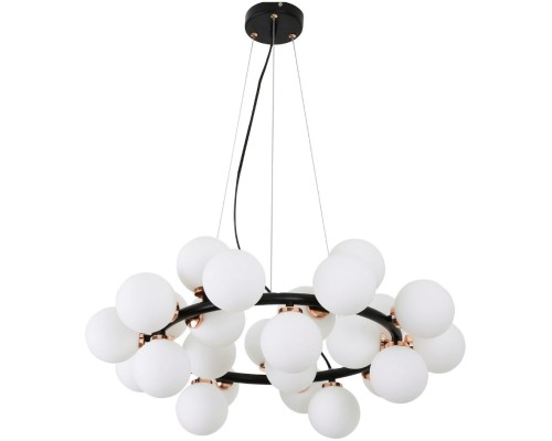 Подвесная люстра LDP 6033-25 BK+GD Lumina Deco Подвесная люстра LDP 6033-25 BK+GD Lumina Deco