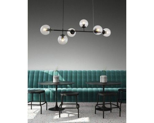 Подвесной светильник Ceredo LDP 6034-6 BK Lumina Deco Подвесной светильник Ceredo LDP 6034-6 BK Lumina Deco