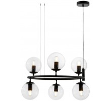 Подвесная люстра  LDP 6034-6 RND BK Lumina Deco