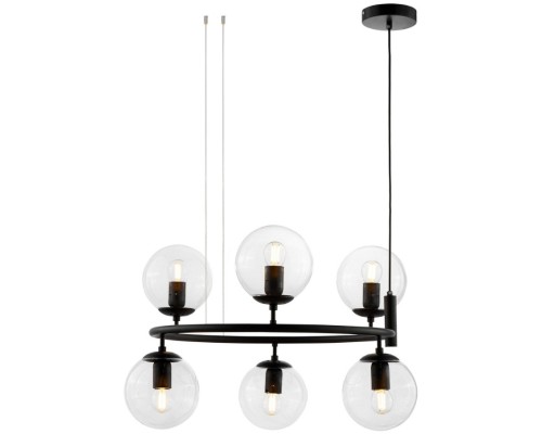 Подвесная люстра LDP 6034-6 RND BK Lumina Deco Подвесная люстра LDP 6034-6 RND BK Lumina Deco