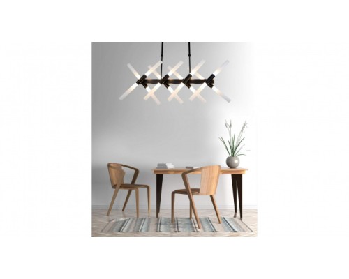 Потолочная люстра Alford LDP 6036-16 BK Lumina Deco Потолочная люстра Alford LDP 6036-16 BK Lumina Deco