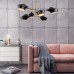 Потолочная люстра Romina LDP 6037-6 BK+GD Lumina Deco
