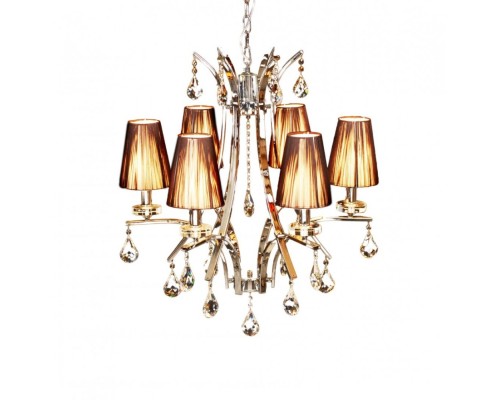 Подвесной светильник Glamour LDP 66247-6 BR+CHR Lumina Deco Подвесной светильник Glamour LDP 66247-6 BR+CHR Lumina Deco