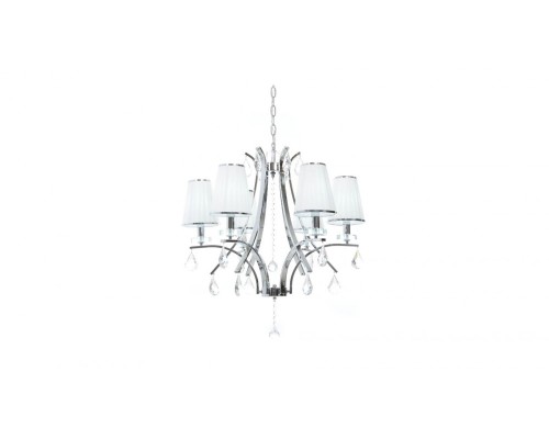 Подвесной светильник Glamour LDP 66247-6 WT+CHR Lumina Deco Подвесной светильник Glamour LDP 66247-6 WT+CHR Lumina Deco