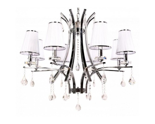 Подвесной светильник Glamour LDP 66247-8 WT+CHR Lumina Deco Подвесной светильник Glamour LDP 66247-8 WT+CHR Lumina Deco
