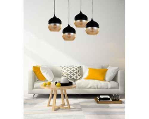 Подвесной светильник Albion LDP 6805 BK+TEA Lumina Deco Подвесной светильник Albion LDP 6805 BK+TEA Lumina Deco