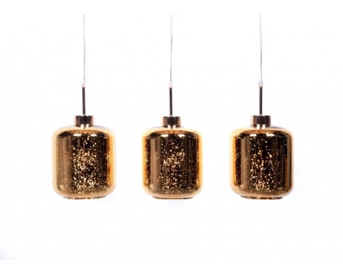 Подвесной светильник Alacosmo LDP 6811-3 PR GD Lumina Deco Подвесной светильник Alacosmo LDP 6811-3 PR GD Lumina Deco