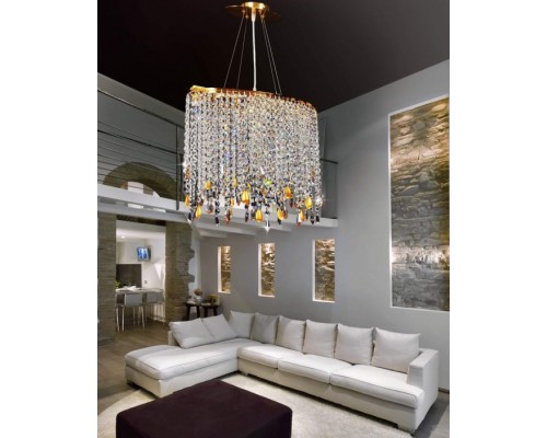 Подвесная люстра Santosa LDP 7051-4A GD Lumina Deco Подвесная люстра Santosa LDP 7051-4A GD Lumina Deco