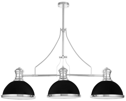 Потолочная люстра LDP 710-3 BK+CHR Lumina Deco Потолочная люстра LDP 710-3 BK+CHR Lumina Deco