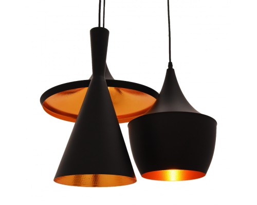 Подвесной светильник Foggi LDP 7712-3 BK Lumina Deco Подвесной светильник Foggi LDP 7712-3 BK Lumina Deco