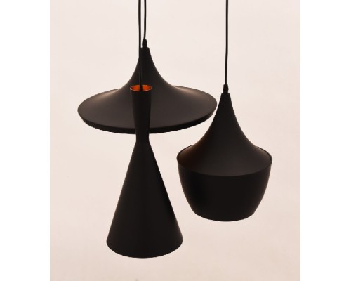 Подвесной светильник Foggi LDP 7712-3 BK Lumina Deco Подвесной светильник Foggi LDP 7712-3 BK Lumina Deco