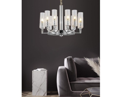 Подвесная люстра LDP 8011-12 CHR Lumina Deco Подвесная люстра LDP 8011-12 CHR Lumina Deco