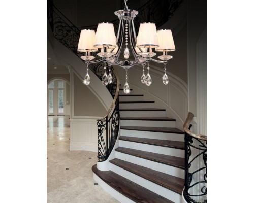 Подвесная люстра Dominni LDP 9268-6 CHR Lumina Deco Подвесная люстра Dominni LDP 9268-6 CHR Lumina Deco