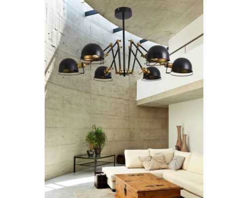 Потолочная люстра Valmonti LDP D015-6 BK Lumina Deco Потолочная люстра Valmonti LDP D015-6 BK Lumina Deco