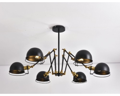 Потолочная люстра Valmonti LDP D015-6 BK Lumina Deco Потолочная люстра Valmonti LDP D015-6 BK Lumina Deco