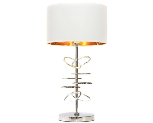 Интерьерная настольная лампа Milari LDT 5530 CHR+WT Lumina Deco Интерьерная настольная лампа Milari LDT 5530 CHR+WT Lumina Deco