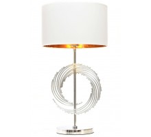 Интерьерная настольная лампа Fabi LDT 5531 CHR+WT Lumina Deco