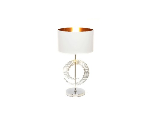 Интерьерная настольная лампа Fabi LDT 5531 CHR+WT Lumina Deco Интерьерная настольная лампа Fabi LDT 5531 CHR+WT Lumina Deco