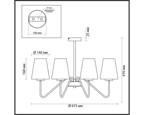 Потолочная люстра Olivia 3791/8C Lumion Потолочная люстра Olivia 3791/8C Lumion