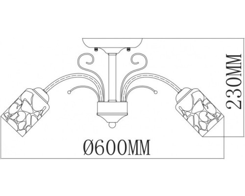 Потолочная люстра Олимпия 261019505 MW-Light Потолочная люстра Олимпия 261019505 MW-Light