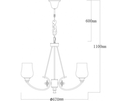 Подвесная люстра Палермо 386017706 MW-Light