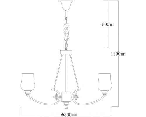 Подвесная люстра Палермо 386017908 MW-Light Подвесная люстра Палермо 386017908 MW-Light